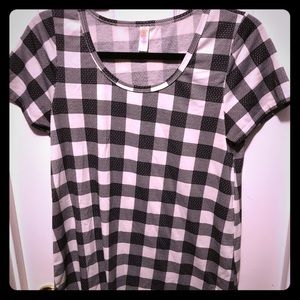 Buffalo plaid Lularoe Classic T